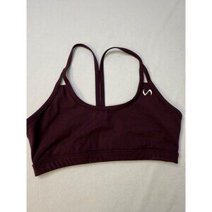 Womens Maroon TLF Sports Bra - Size Large